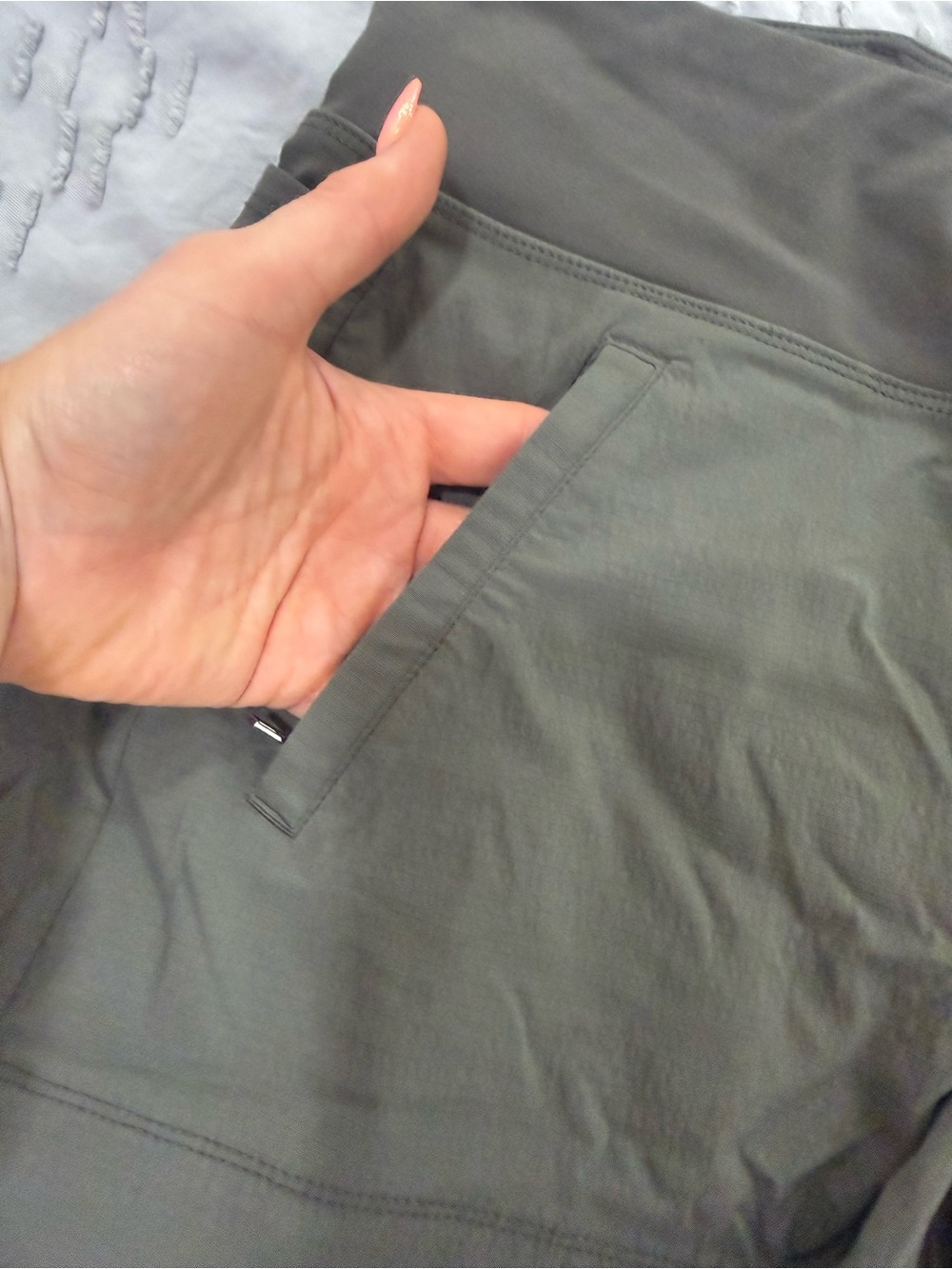 Athleta Trekkie North Shorts in Mountain Olive - Picture 6 of 14